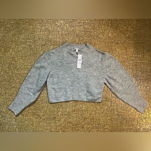 NWT Topshop cropped knit sweater petite